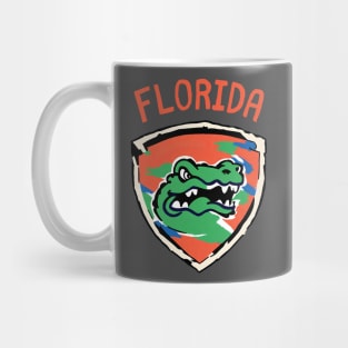 Beautiful Florida Football Alligator American Football Player Team Mug